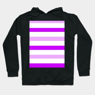 Dark light purple white stripes parallel lines pattern Hoodie